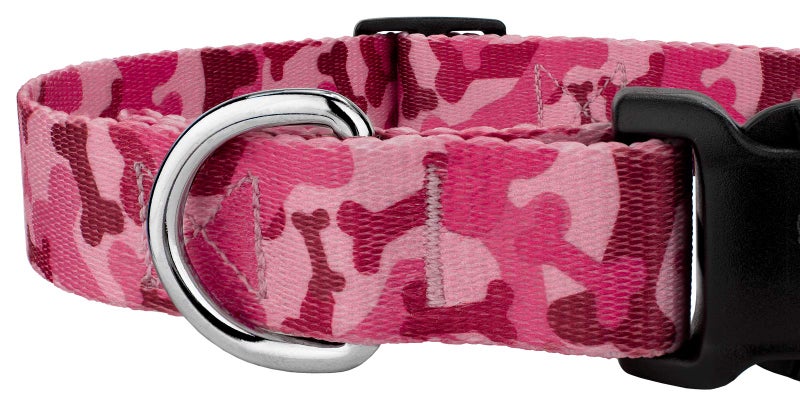 Country Brook Design Country Brook Petz - Pink Bone Camo Deluxe Dog Collar - Made in The U.S.A. - Camouflage Collection Featuring Rugged Designs (1 Inch, Medium) - Image 5